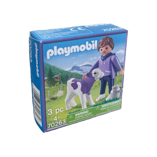 Playmobil Milka Limited Edition 70263 – man with purple calf figure set