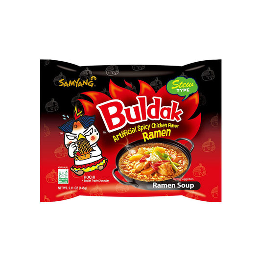 Samyang Buldak Hot Chicken Flavor Stew Ramyun 145g – Spicy Korean Instant Noodles with Rich Broth